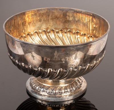 Lot 66 - A late Victorian silver rose bowl, Goldsmiths...