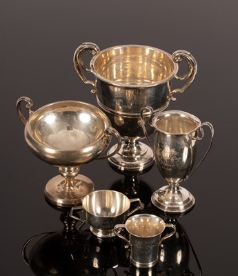 Lot 77 - A small group of silver trophies, The Siddeley...