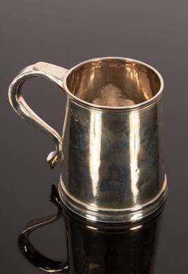 Lot 78 - A Queen Anne Britannia silver mug, believed...