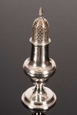 Lot 109 - A silver sugar caster, Thomas Shepherd, London...