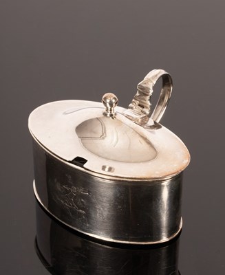 Lot 111 - A George III silver mustard pot, Thomas Hobbs,...