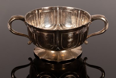 Lot 139 - An Edwardian twin-handled silver bowl, William...