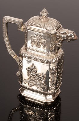 Lot 148 - A Continental silver coffee pot, Paris...