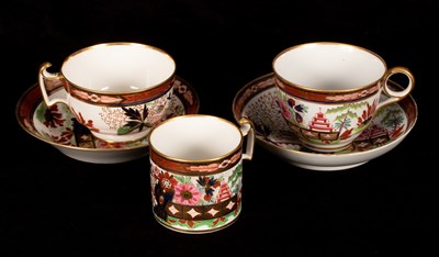 Lot 213 - A Barr Worcester teacup and saucer, a Barr...