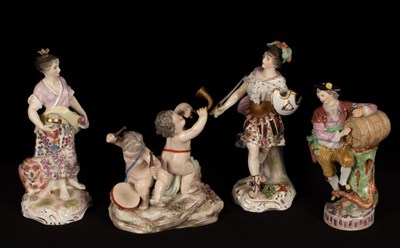 Lot 216 - A Meissen figure of a winemaker, 19th Century,...