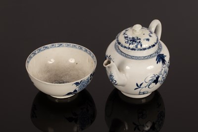 Lot 242 - A Liverpool globular teapot circa 1770,...