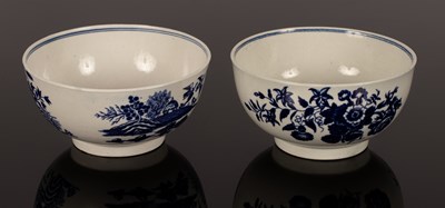 Lot 267 - A Worcester blue and white bowl, circa 1780,...