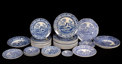 Lot 277 - A quantity of Spode blue and white Tower...