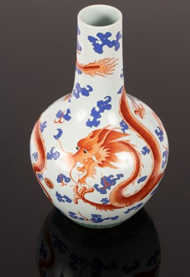 Lot 301 - A Chinese porcelain vase, Tianqiuping, 20th...