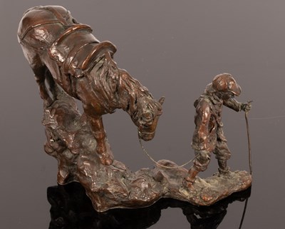 Lot 326 - B Gemmell (Contemporary)/A Bronze Figure of a...