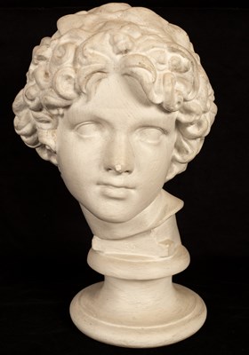 Lot 330 - A classical plaster bust by D Brucciani & Co,...