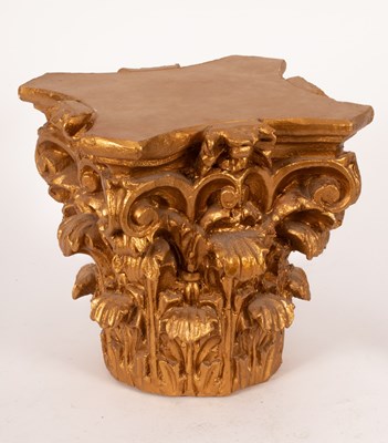 Lot 372 - A decorative gilt Corinthian capital