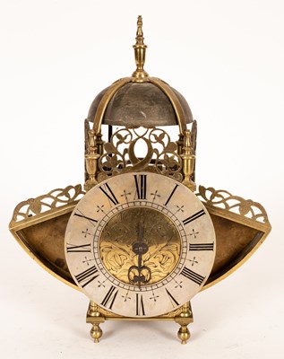 Lot 427 - A pin and hoop lantern clock of 17th Century...