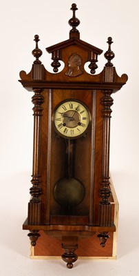 Lot 442 - A late Victorian Vienna regulator type wall...