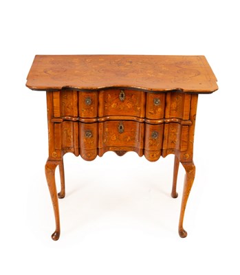 Lot 647 - A 19th Century Dutch marquetry chest with...