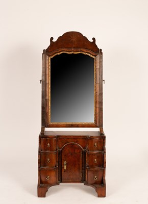 Lot 666 - An 18th Century style mahogany toilet mirror,...