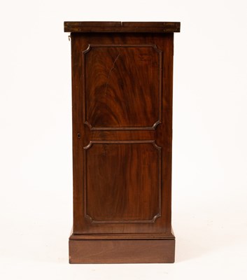 Lot 721 - A George III mahogany pedestal, the...