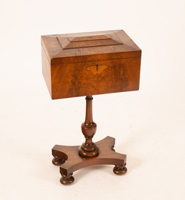 Lot 727 - A George IV mahogany teapoy/workbox, circa...