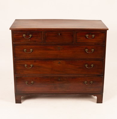 Lot 764 - A George III mahogany chest of drawers, circa...