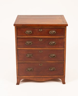 Lot 766 - A small Regency mahogany converted chest...