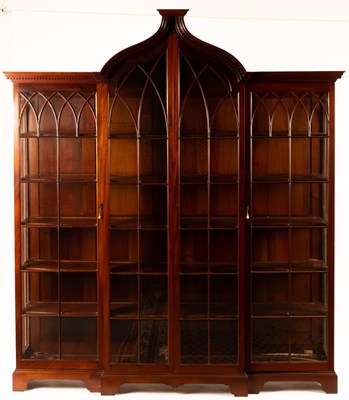 Lot 773 - A George III style mahogany display cabinet,...