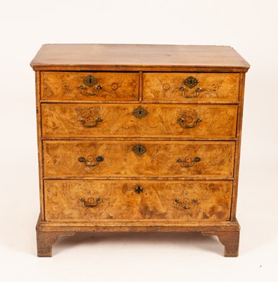 Lot 776 - A George I walnut chest of drawers, circa 1710,...