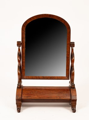 Lot 803 - A Victorian dressing table mirror, with hinged...