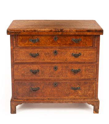 Lot 805 - An 18th Century bachelor's chest, in walnut...