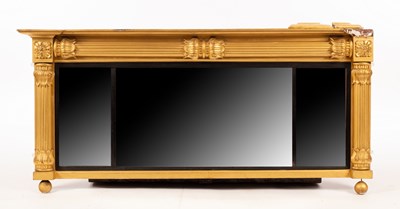 Lot 836 - A William IV gilt overmantel mirror, 135cm wide