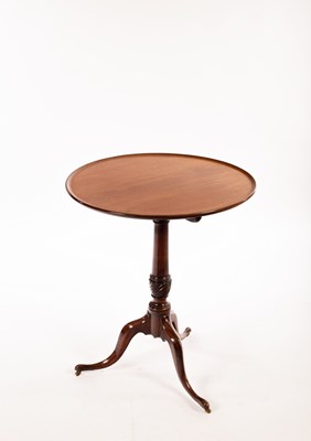 Lot 839 - A Regency tripod table, the dished top on a...