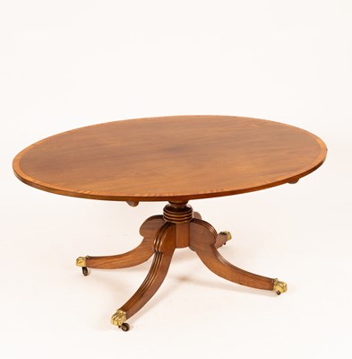 Lot 842 - A Regency oval breakfast table on hipped...