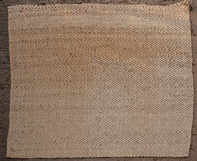 Lot 901 - A modern woven rug, cream and brown, 250cm...