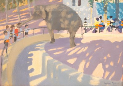 Lot 935 - Andrew Macara (born 1944)/Elephant at La...