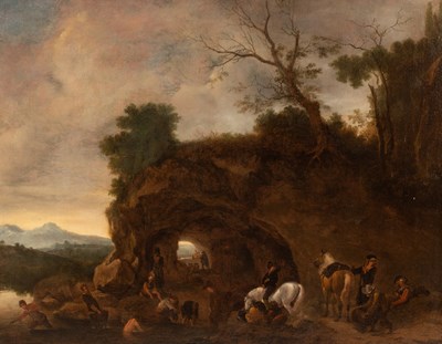 Lot 948 - Manner of Philips Wouwerman/Break from the...