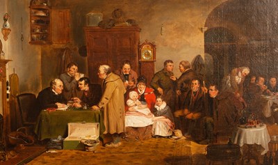 Lot 1001 - After David Wilkie/Rent Day/oil on canvas,...