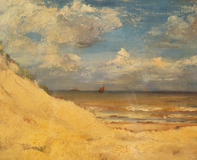 Lot 1030 - English School, 19th Century/Coastal Scene/oil...