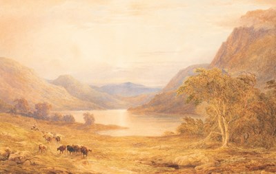 Lot 1052 - Copley Fielding (1787-1855)/Loch Lubnaigh,...