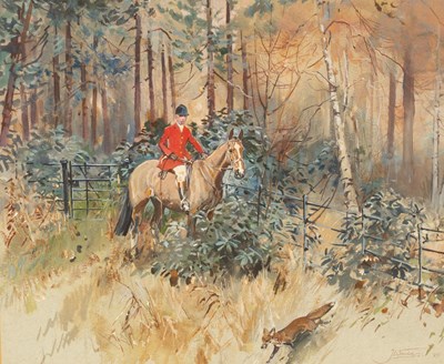 Lot 1076 - Joan Wanklyn (1924-1999)/Hunting Scene/signed...