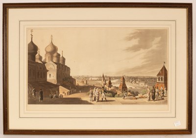 Lot 1103 - 19th Century School/Moscow/colour engraving,...