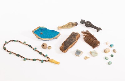 Lot 3 - A selection of Egyptian and Egyptian style...