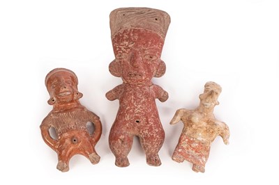 Lot 10 - Three West Mexican shaft tomb figures,...