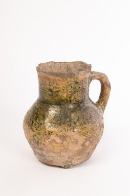 Lot 18 - An English medieval jug, 14th-15th Century, of...