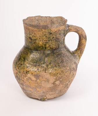 Lot 18 - An English medieval jug, 14th-15th Century, of...