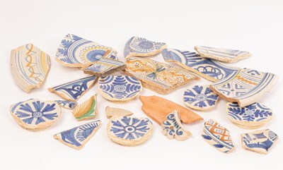 Lot 30 - A large quantity of 17th Century Delftware...