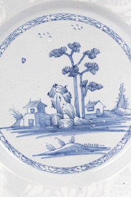 Lot 31 - A rare set of six English Delftware plates,...