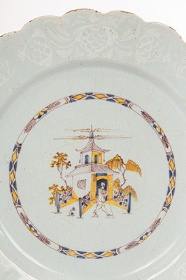 Lot 34 - Two Bristol Delftware plates, circa 1760, both...