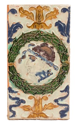 Lot 61 - A very rare Spanish Arista ceiling tile,...