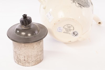 Lot 124 - Three rare novelty teapots, comprising a Foley...