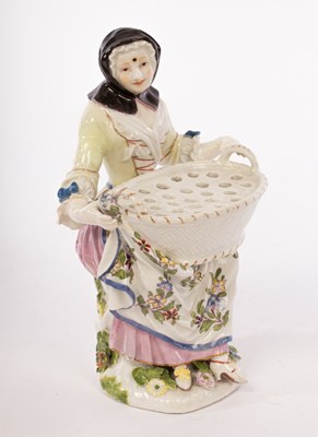 Lot 135 - A Meissen figural flower holder, circa 1745,...