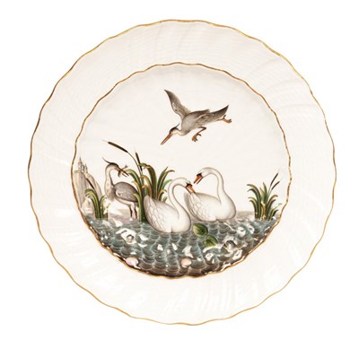 Lot 136 - A Meissen dessert plate from the Swan Service,...